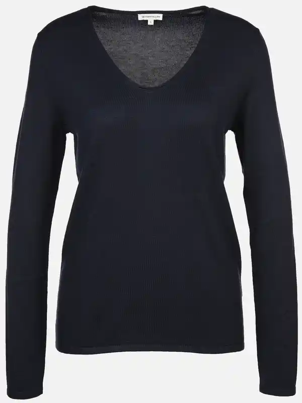 Bild 1 von Damen Pullover mit V-Ausschnitt Blau