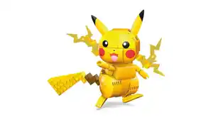 Mega Construx Pokémon Medium Pikachu, Kinder-Spielzeug, Bauset, Bausteine