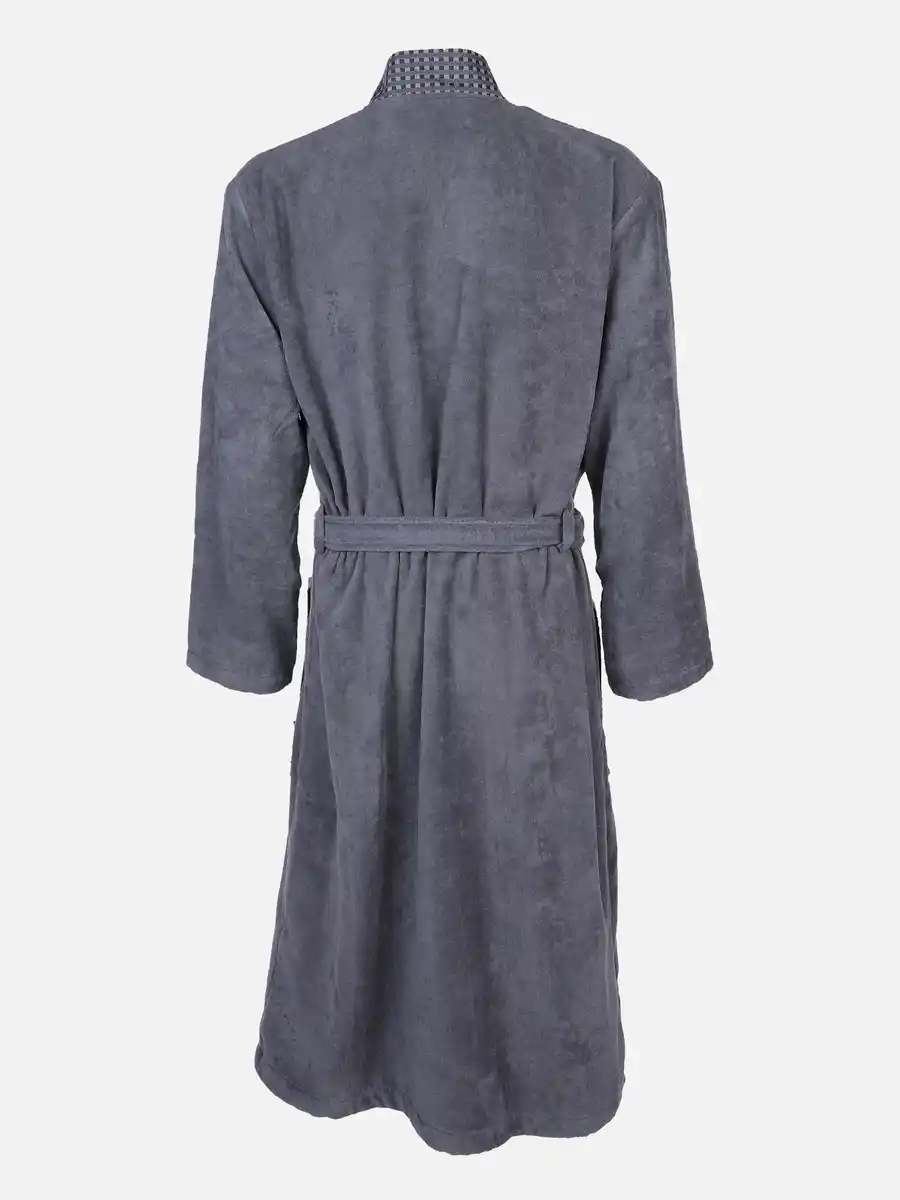 Bild 2 von Herren Bademantel in Kimonoform Grau