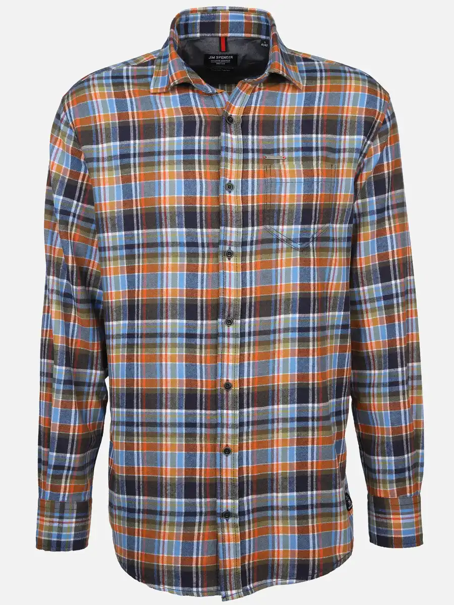 Bild 1 von Herren Flanellhemd im Karodessin Gelb