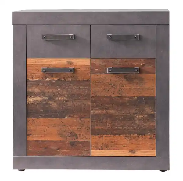 Bild 1 von Kommode Indy Old Wood/Graphit Grau Nachbildung ca. 82 x 86 x 37 cm