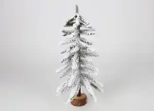 Verschneiter Deko-Tannenbaum mit 15 LEDs 40cm Warmweiß