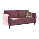 Bild 1 von Sofa NOVARA 2,5-sitzig, Stoffbezug Aubergine, B/H/T ca. 177/86/85 cm