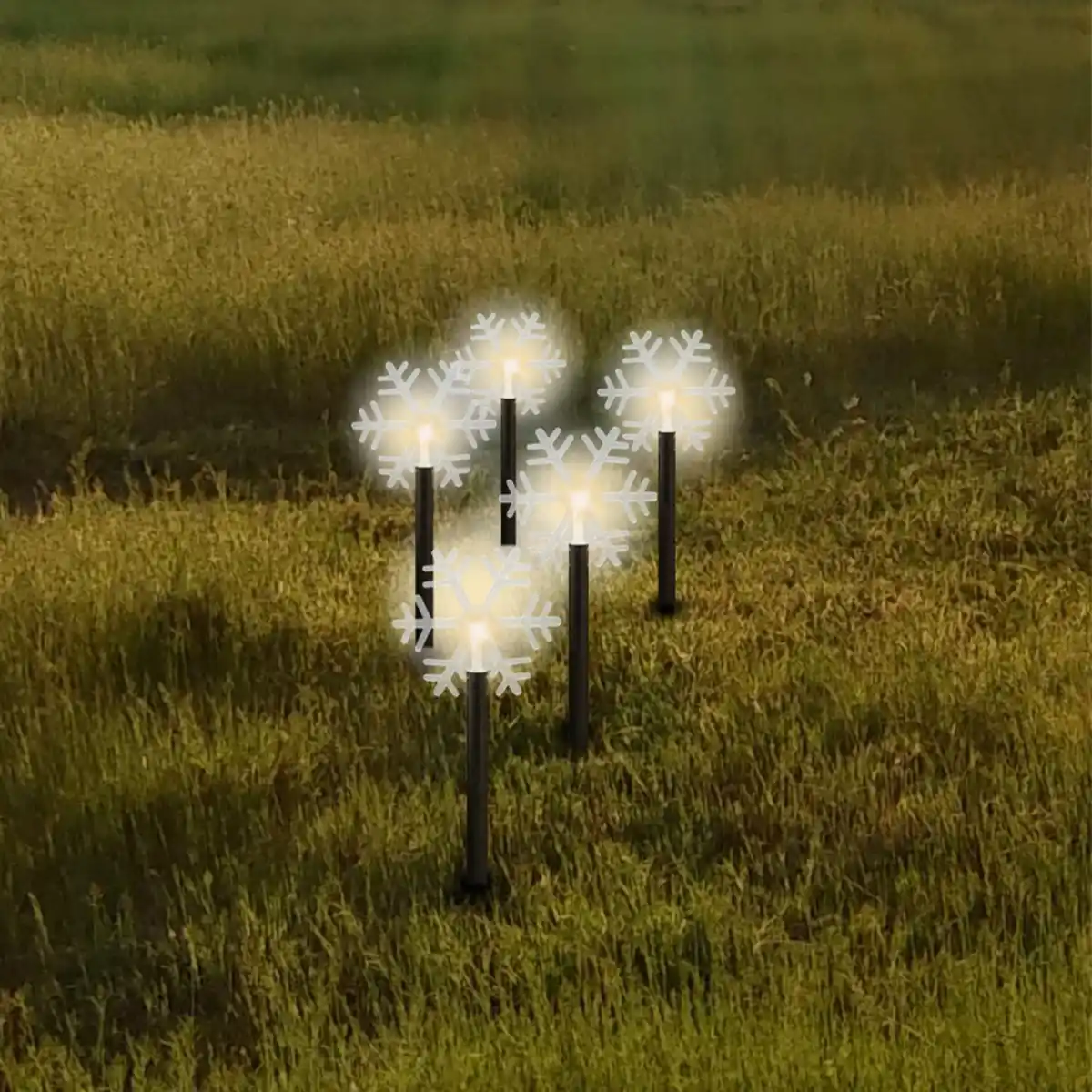 Bild 3 von LED-Leuchtstab 5er-Set - Schneeflocke