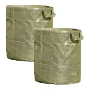 Gartenabfalltasche ca. 272 Liter - Olive, 2er-Set