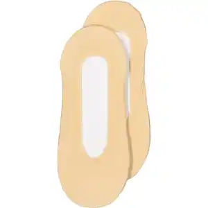 Damenfüßlis 2er-Pack, Beige, 35/38