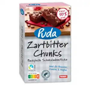 PUDA Zartbitter-Chunks oder Schoko-Tröpfchen