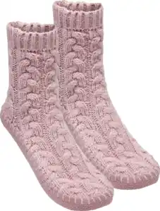 IDEENWELT Hausschuhsocken mauve 39/40