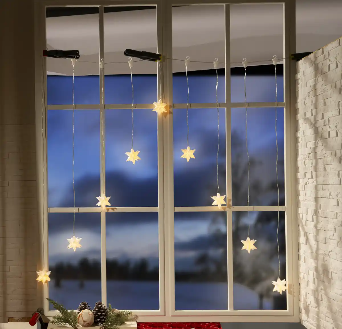 Bild 3 von IDEENWELT LED-Weihnachtsstern-Vorhang