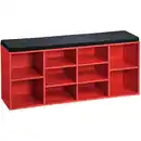 Bild 1 von Kesper Schuhschrank rot mit Sitzkissen 103,5 x 48 x 29,5 cm