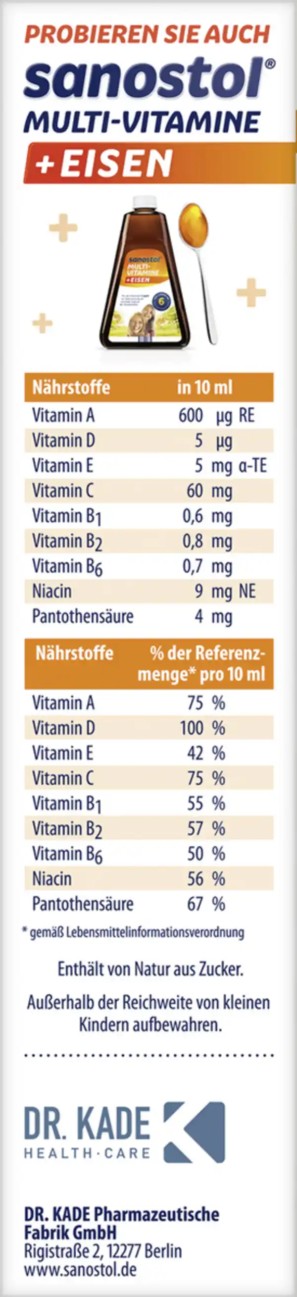 Bild 1 von Sanostol Multi-Vitamine