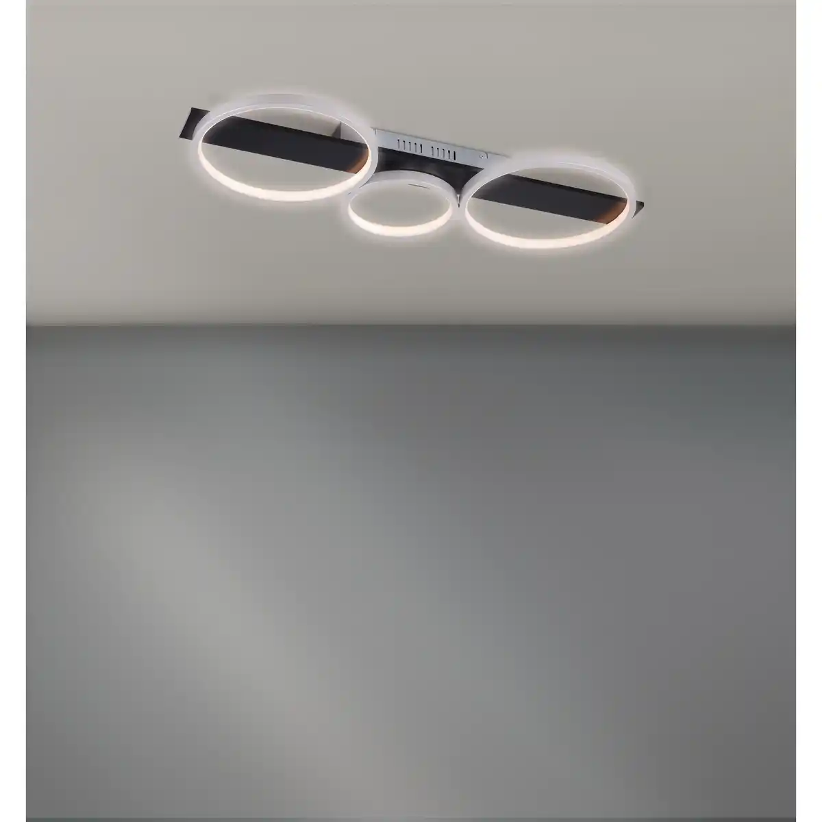 Bild 1 von LED-Deckenleuchte 'Simone' schwarz, weiß 34 W 80 x 34,1 x 7 cm