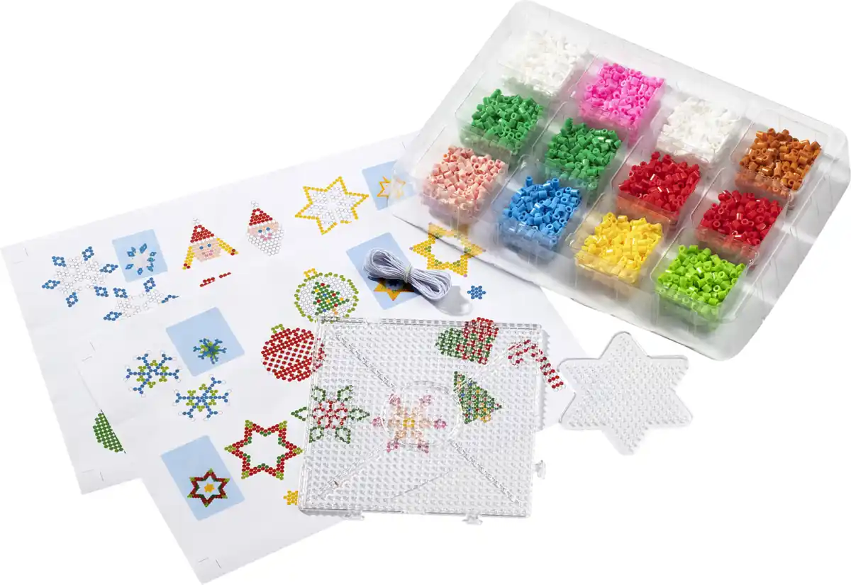 Bild 1 von IDEENWELT Bügelperlen-Set Weihnachtsanhänger