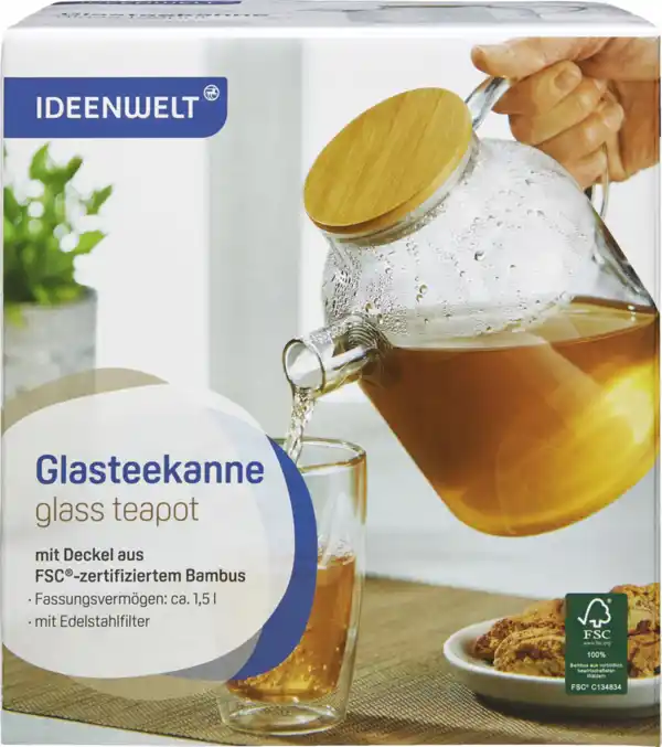 Bild 1 von IDEENWELT Glasteekanne 1,5 L