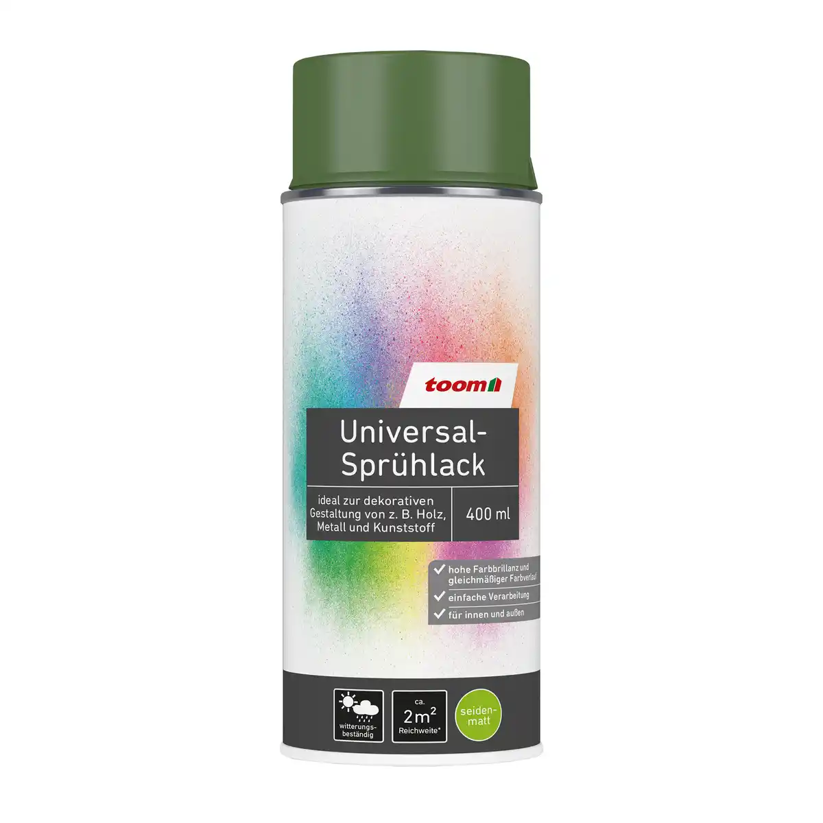 Bild 1 von toom Universal-Sprühlack tannengrün seidenmatt 400 ml