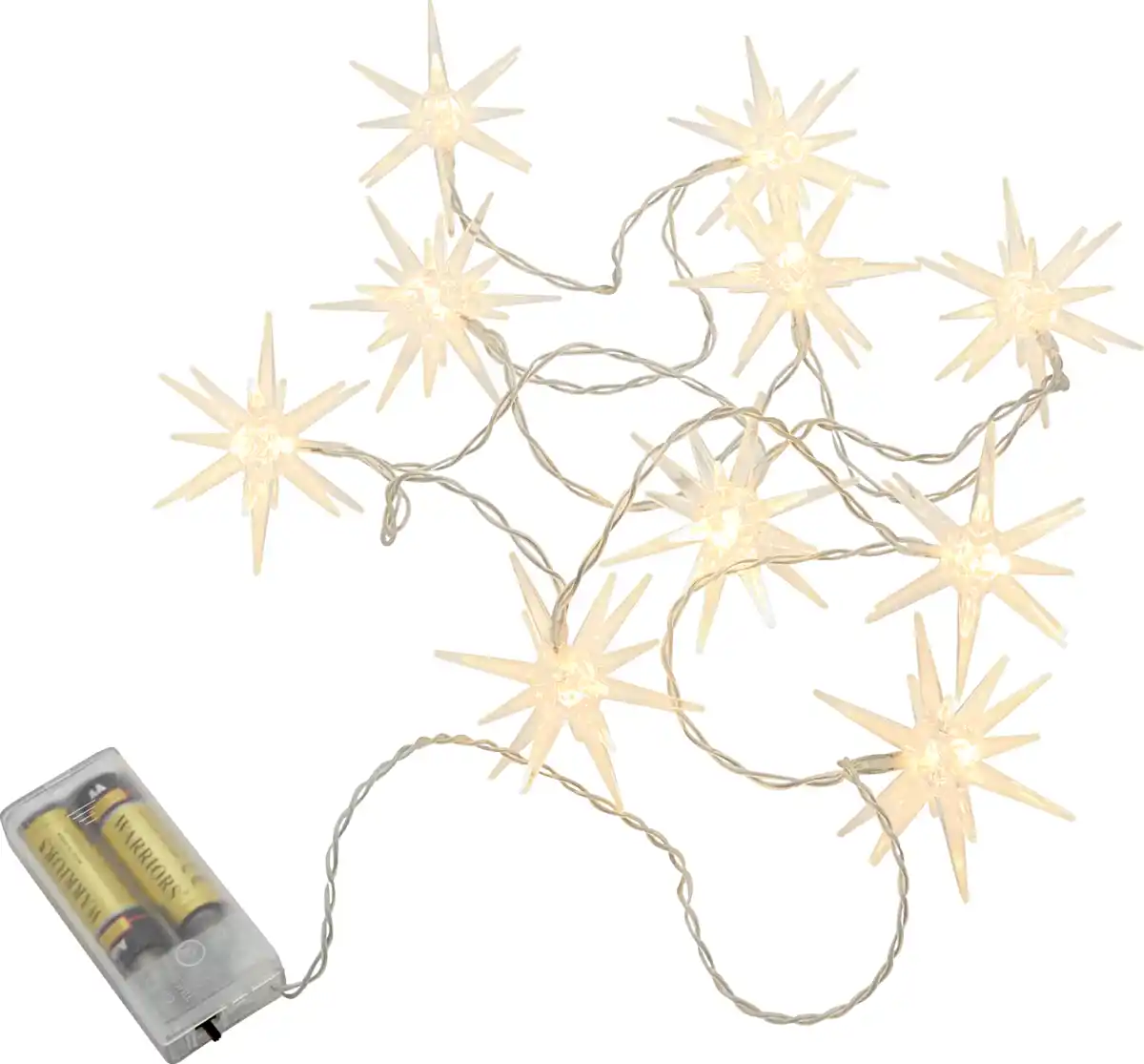 Bild 1 von IDEENWELT LED-Lichterkette Sterne 10 Lichter warmweiß