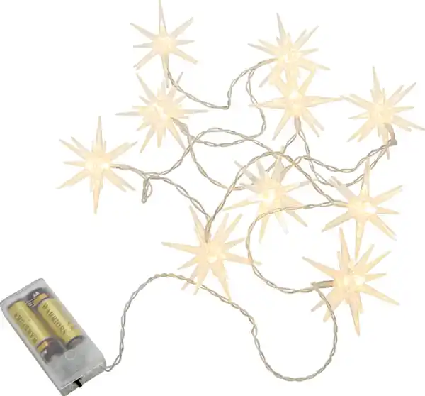 Bild 1 von IDEENWELT LED-Lichterkette Sterne 10 Lichter warmweiß