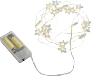 IDEENWELT Micro-LED-Lichterkette warmweiß, Sterne