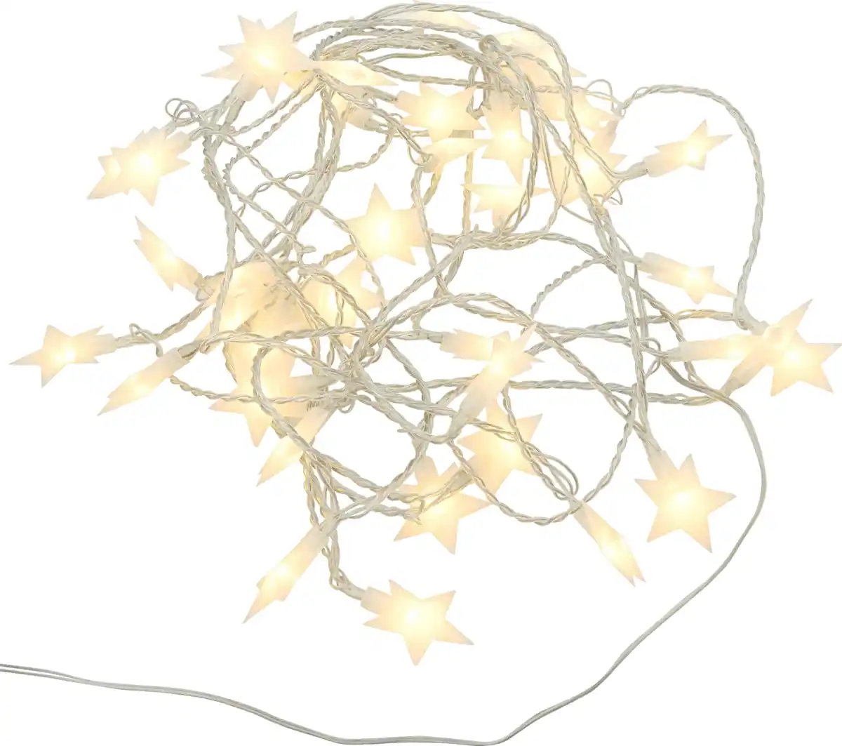 Bild 1 von IDEENWELT LED-Lichterkette Sterne 40 Lichter warmweiß