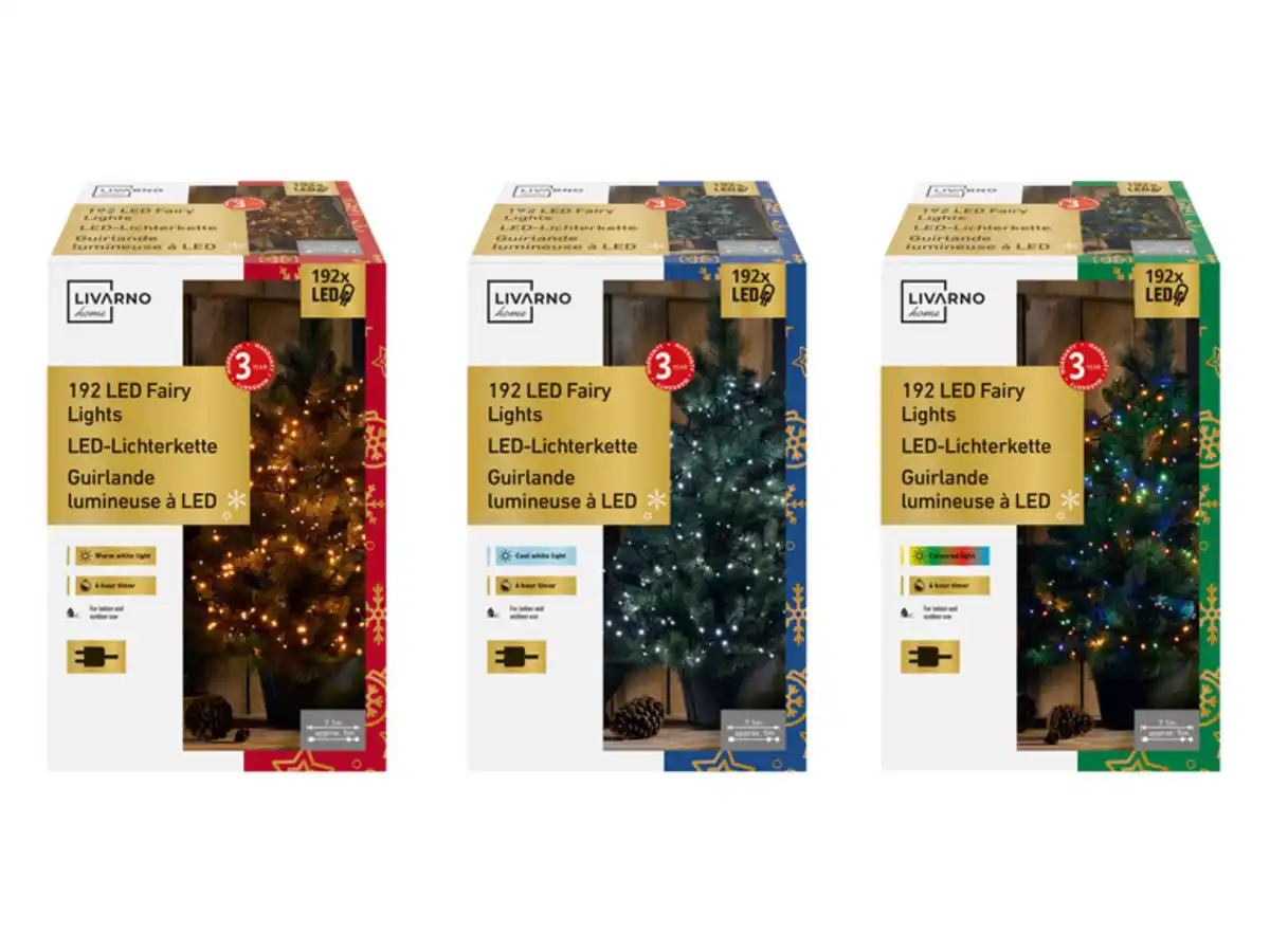 Bild 1 von LIVARNO home LED-Lichterkette, 193 LEDs, 3 W