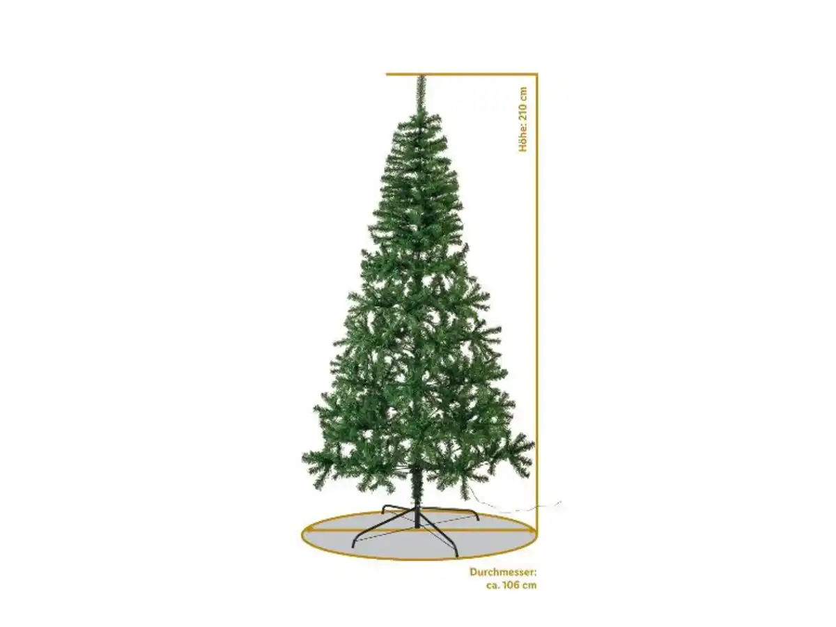 Bild 4 von LIVARNO home Künstlicher LED-Weihnachtsbaum, 210 cm, flexible, formbare Zweige