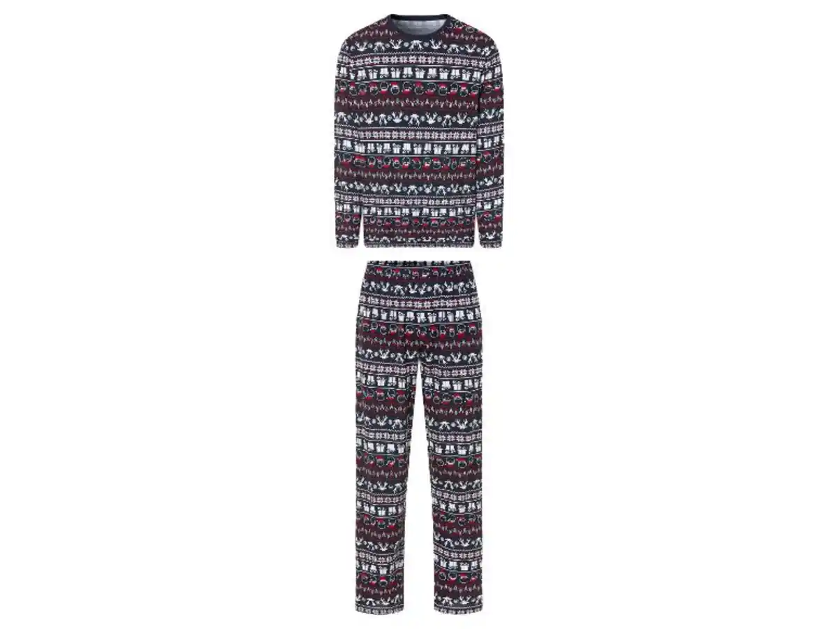 Bild 2 von LIVERGY® Herren Pyjama mit weihnachtlichem Motiv