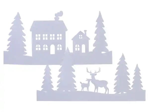 Bild 1 von LIVARNO home Fensterbild mit LED-Lichterkette