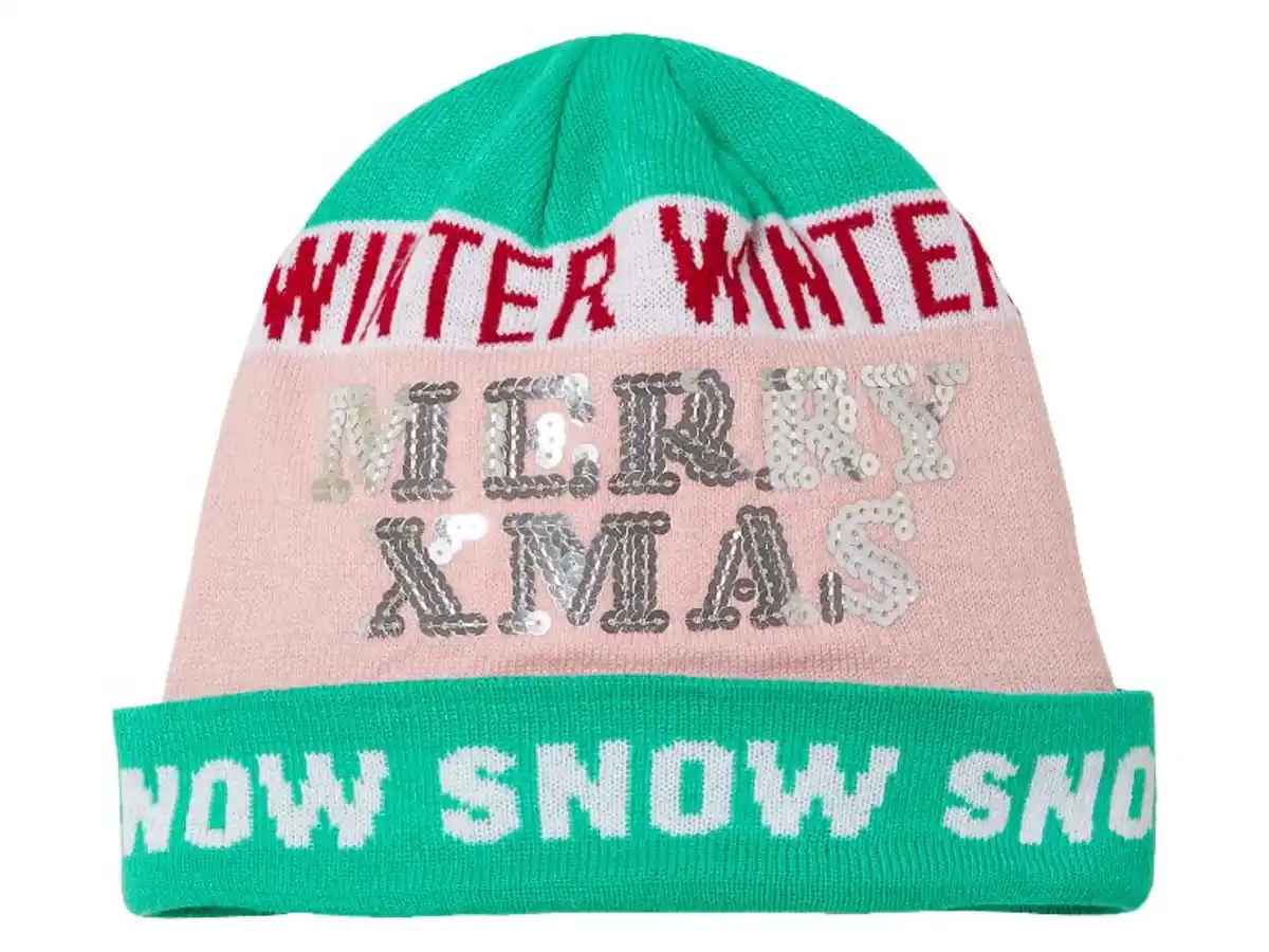 Bild 4 von Strickmütze in lustigem Weihnachtsdesign