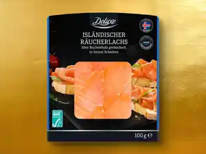 Deluxe ASC Isländischer Räucherlachs,  100 g