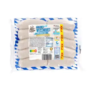 ALPENSCHMAUS Münchner Weißwurst XXL 708g