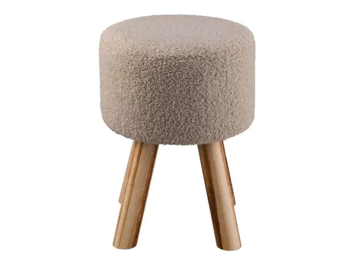 Bild 3 von LIVARNO home Fellhocker, gepolsterte Sitzfläche