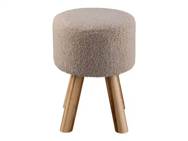 Bild 3 von LIVARNO home Fellhocker, gepolsterte Sitzfläche