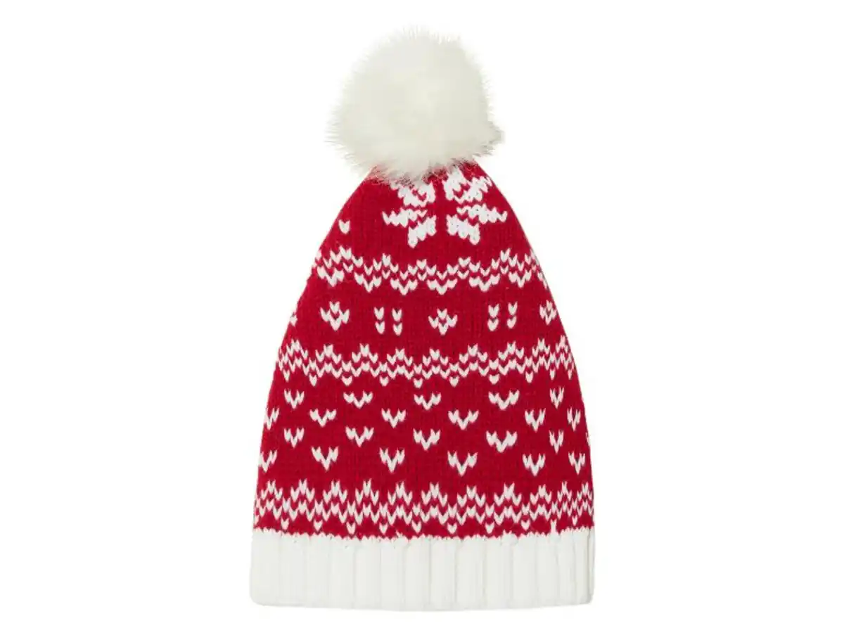 Bild 3 von Strickmütze in lustigem Weihnachtsdesign
