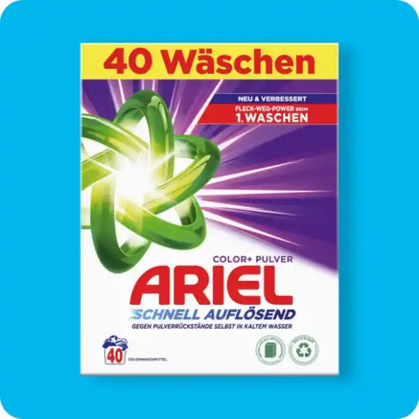 Bild 1 von ARIEL Waschmittel, Pulver Color+ oder Pulver Universal+