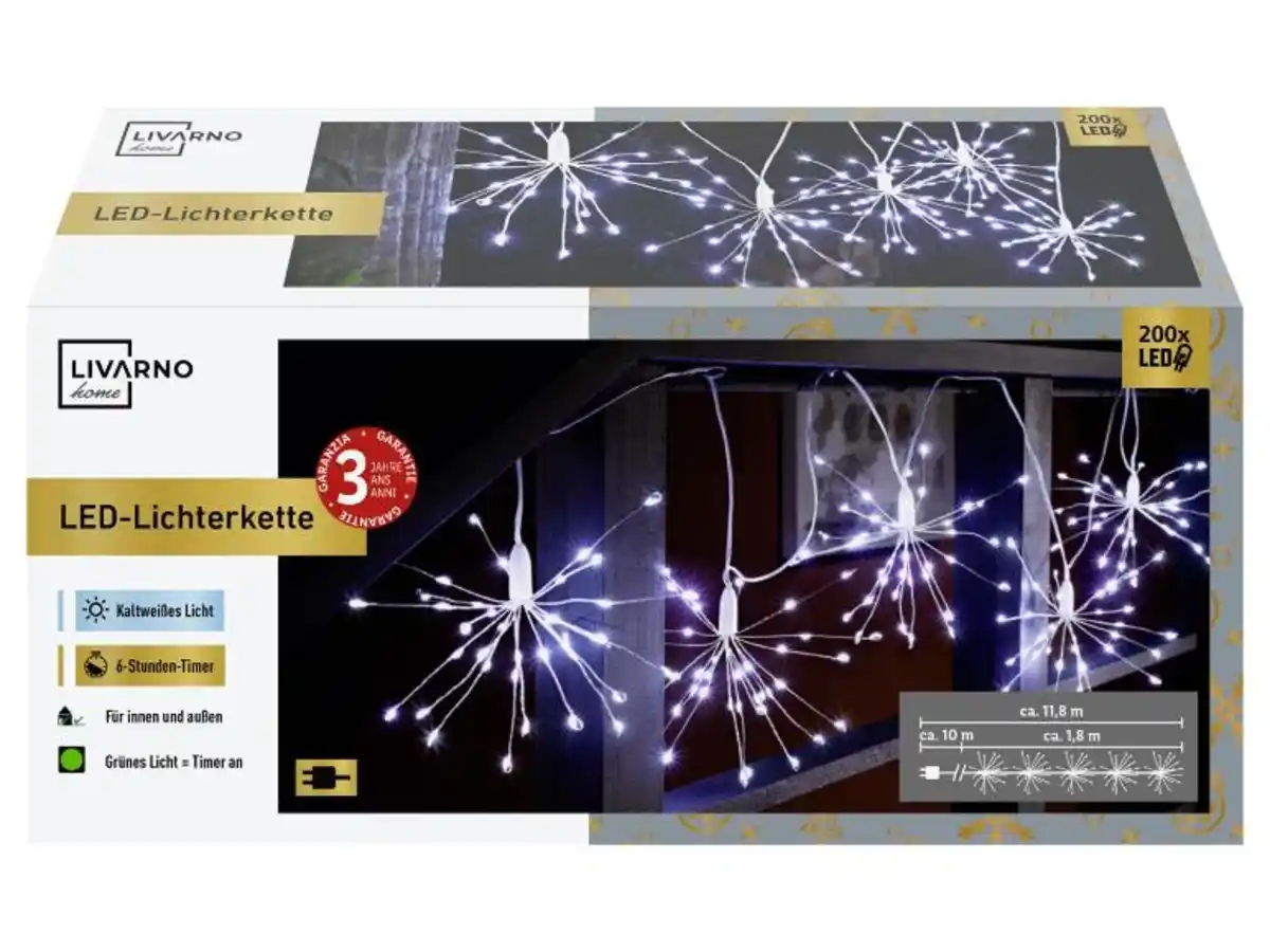 Bild 2 von LIVARNO home LED-Lichterkette, 200 LEDs