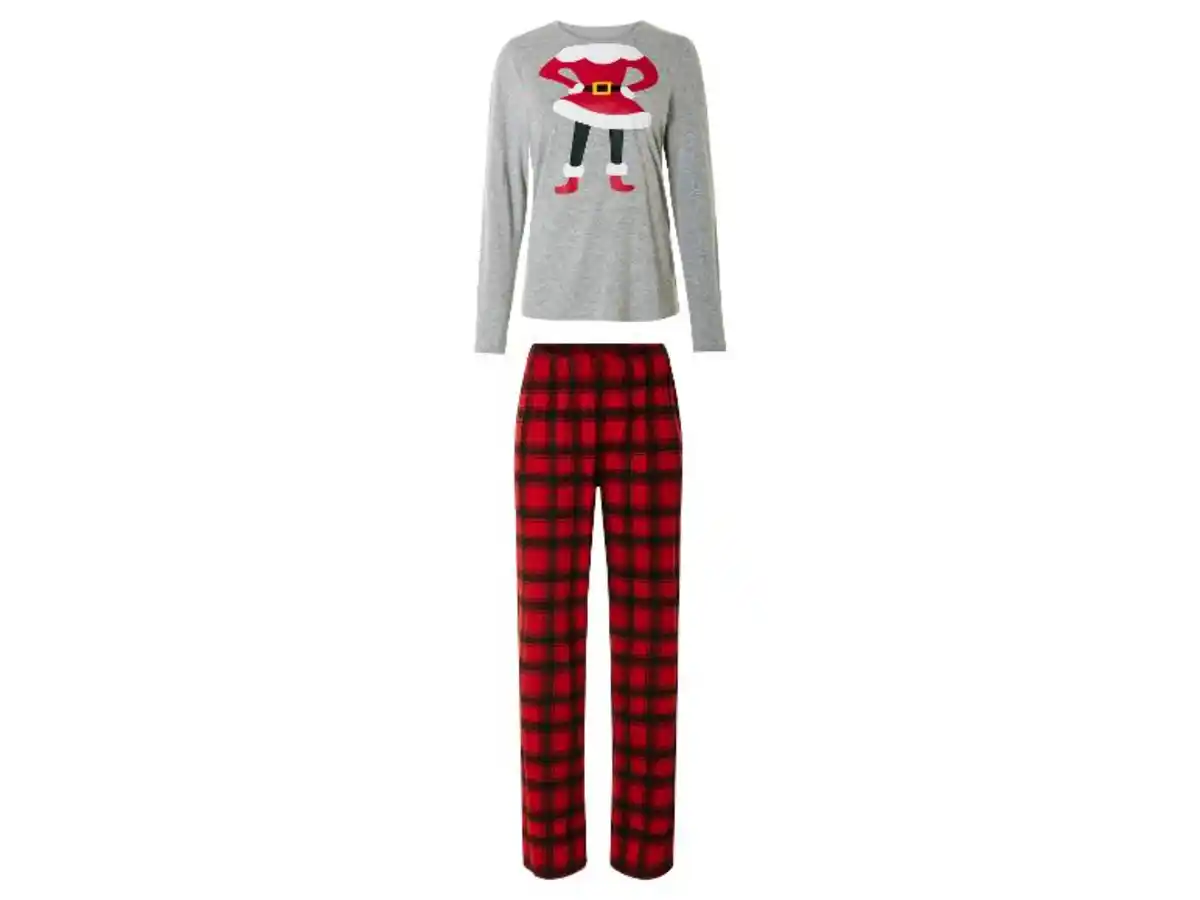 Bild 2 von esmara® Damen Pyjama mit weihnachtlichem Motiv