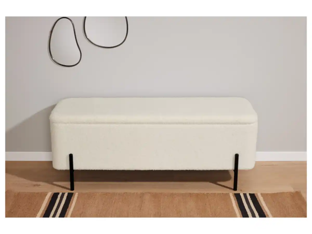 Bild 3 von LIVARNO home Polsterbank mit Teddybezug, L 108 x B 40 x H 42 cm