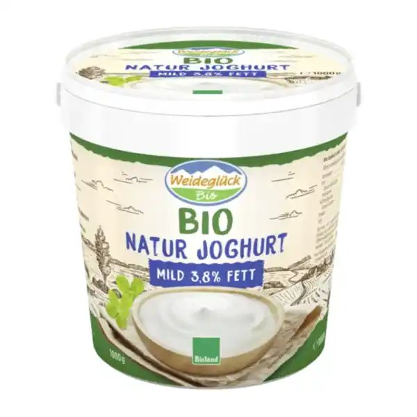 Bild 1 von Weideglück Bio Joghurt natur 3,8 %