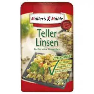 Müller's Mühle Tellerlinsen oder Erbsen