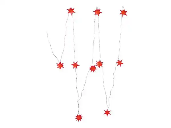 Bild 3 von LIVARNO home LED-Lichterkette mit 3D-Leuchtsternen, 10 LEDs, mit Timer