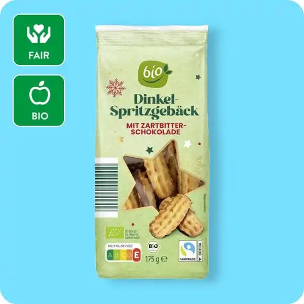 Bild 1 von BIO Bio-Weihnachtsgebäck, Dinkelspritzgebäck