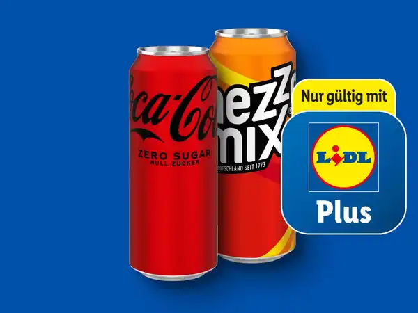 Bild 1 von Coca-Cola Zero Sugar/Fanta Exotic/Mezzo Mix/Sprite