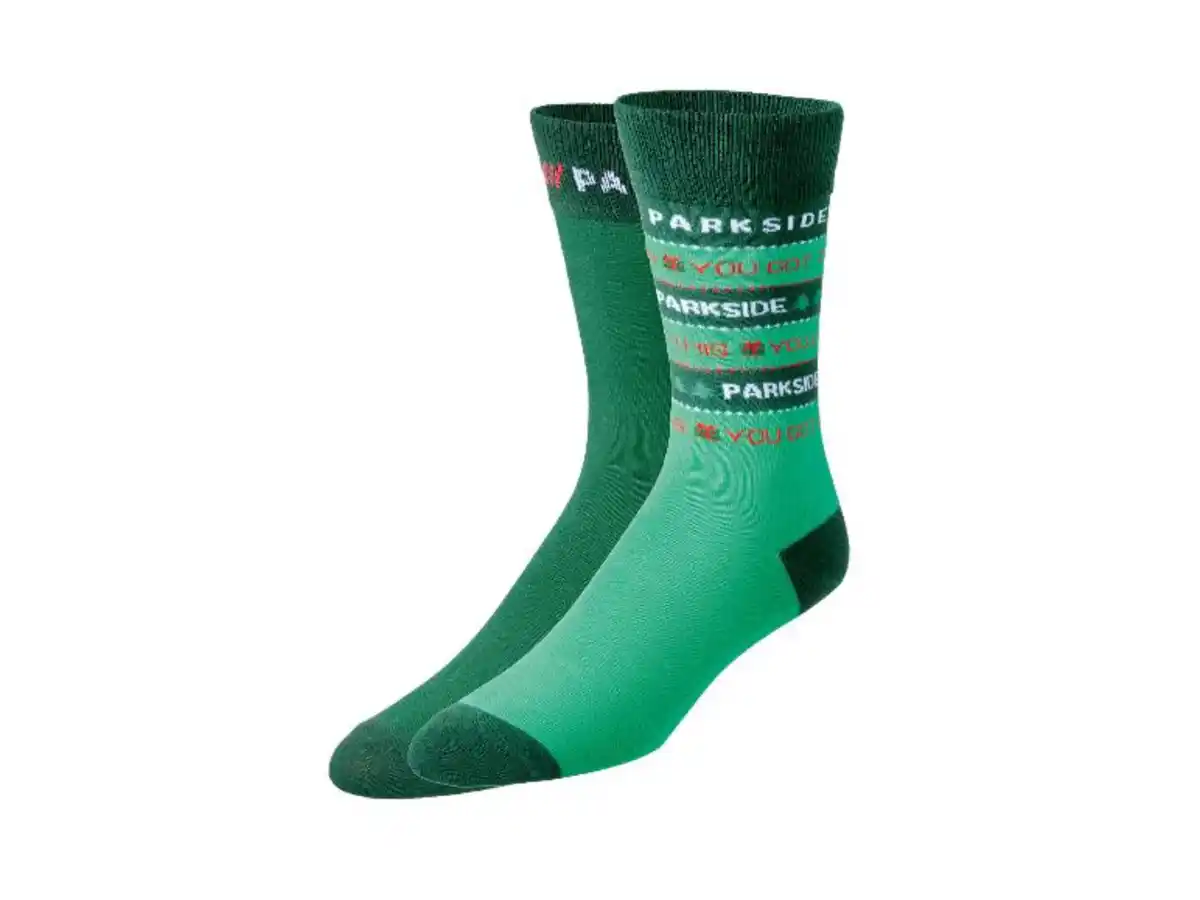 Bild 2 von PARKSIDE® Herren Weihnachtssocken, 2 Paar, mit Bio-Baumwolle