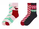 Bild 1 von pepperts!® Kinder Thermo-Socken, 2 Paar, mit Weihnachts-Designs