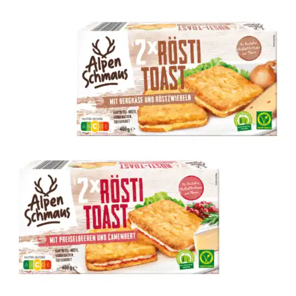 Bild 1 von ALPENSCHMAUS Rösti-Toast 400g