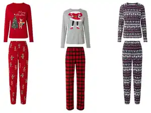 esmara® Damen Pyjama mit weihnachtlichem Motiv