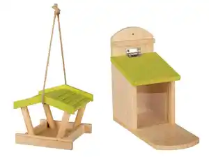 zoofari® Futterstation, mit Aufhängung, aus Holz