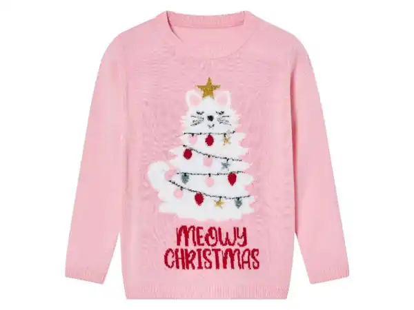 Bild 2 von lupilu® Kinder Weihnachtspullover, mit Rippbündchen