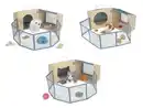 Bild 1 von Playtive Hunde-Haus / Katzen-Haus / Meerschweinchen-Haus, 9-teilig / 8-teilig