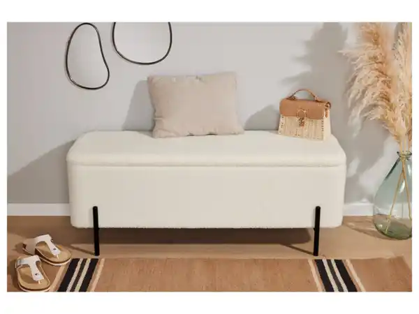 Bild 4 von LIVARNO home Polsterbank mit Teddybezug, L 108 x B 40 x H 42 cm